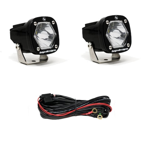 Baja Designs S1 SPOT LED LIGHT WITH MOUNTING BRACKET PAIR 387801